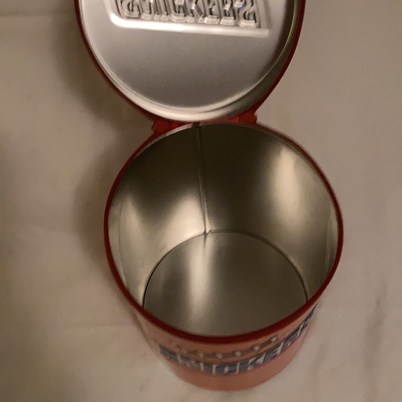 2003 Snickers Football Tin Canister (Empty) With Zippered Lid - Picture 4 of 7